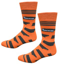 Tennessee Shapes in Orange and Gray Men's Socks-3