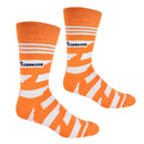 Tennessee Shapes in Orange and White Men's Socks-2