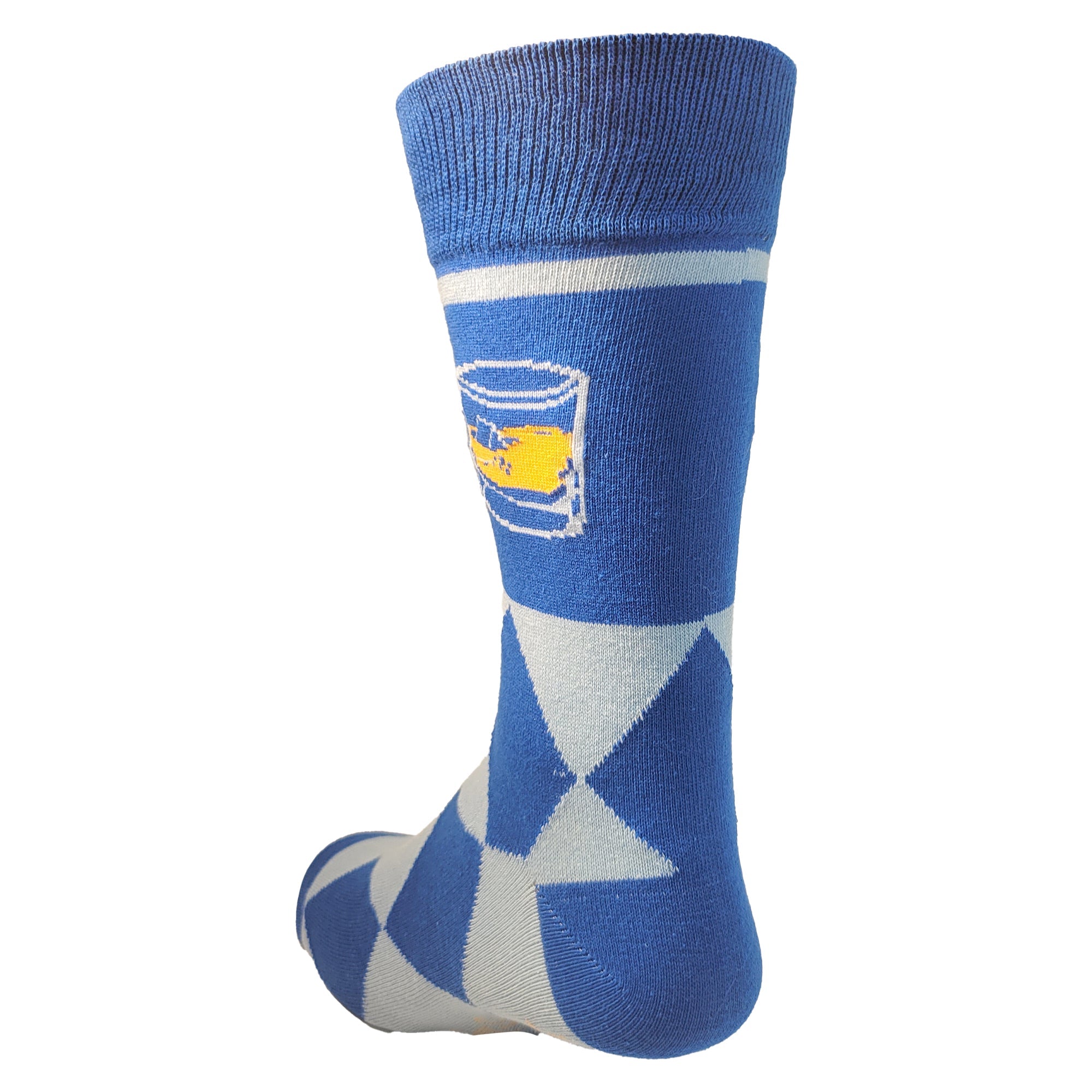 Bourbon Whiskey on the Rocks Argyle Drinking Socks
