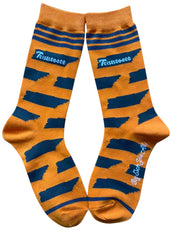 Women's - one size fits most Tennessee Shapes in Orange and Gray Women's Socks - Women's - one size fits most