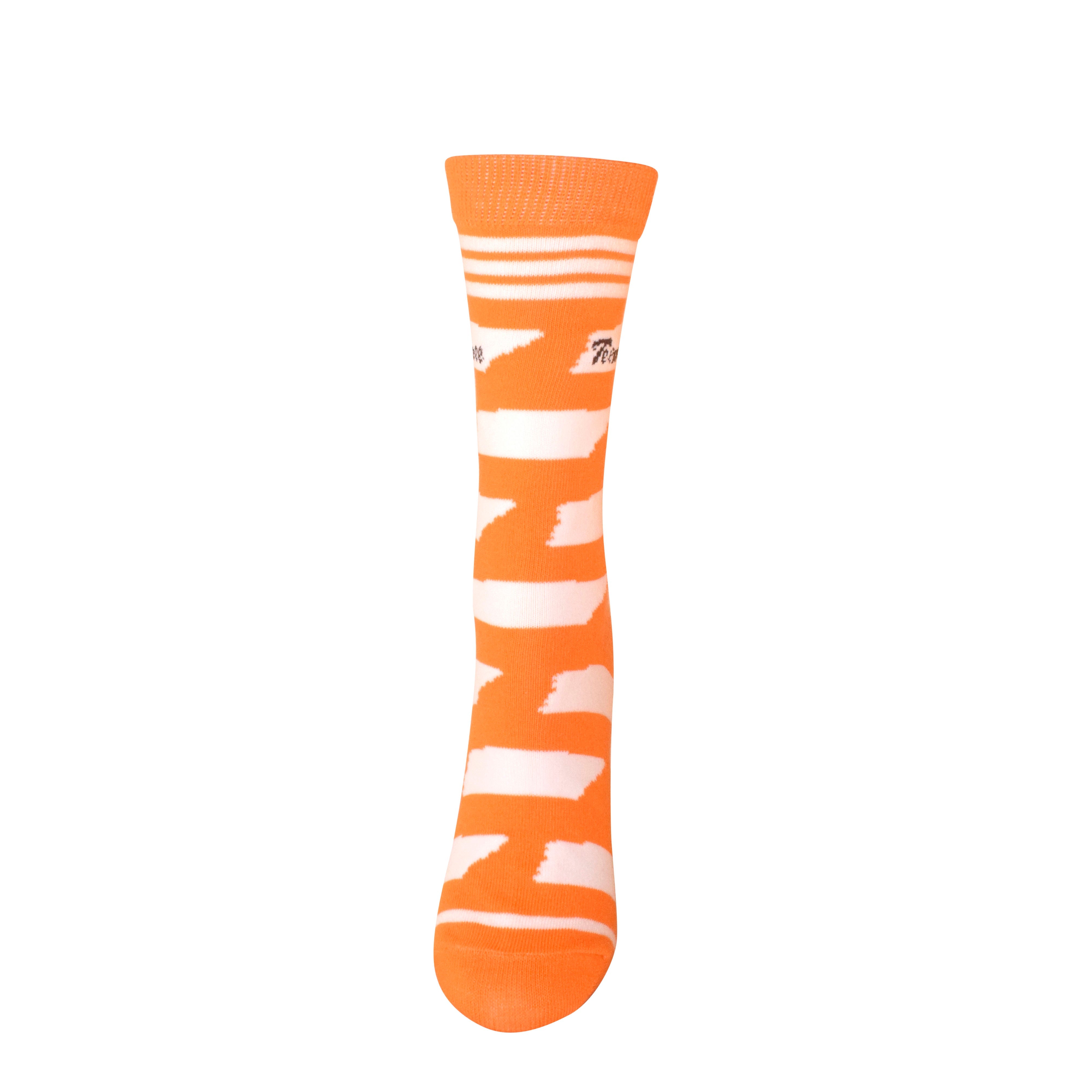 Tennessee Shapes in Orange and White Women's Socks