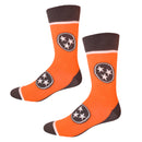 Tennessee Tri-Star in Orange and Grey Men's Socks-3