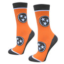 Tennessee Tri-Star in Orange and Grey Women's Socks-3