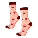 Wine Glasses Women's Socks-3