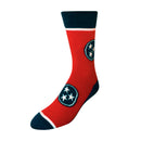 Tennessee Tri-Star in Red and Blue Men's Socks-4