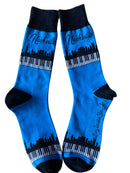 Nashville Skyline and Piano Keys Men's Socks-1