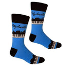 Nashville Skyline and Piano Keys Men's Socks-2