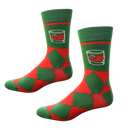 Bourbon Whiskey on the Rocks Argyle Drinking Socks-3