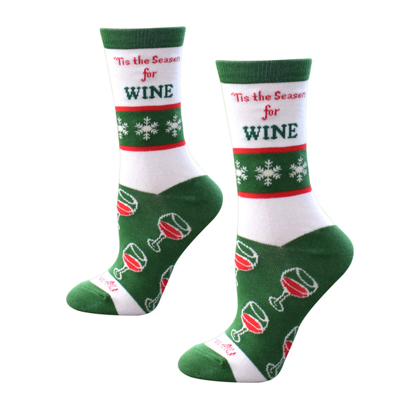 Tis the Season for Wine Women's Socks