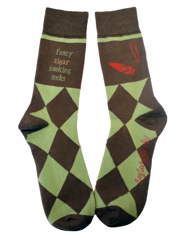 Fancy Cigar Smoking Socks Men's Socks