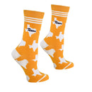 Texas Shapes in Orange and White Women's Socks-3