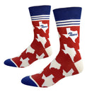 Texas Shapes in Red and Blue Men's Socks-3