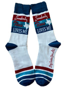 Somebody in Texas Loves Me Men's Socks-1