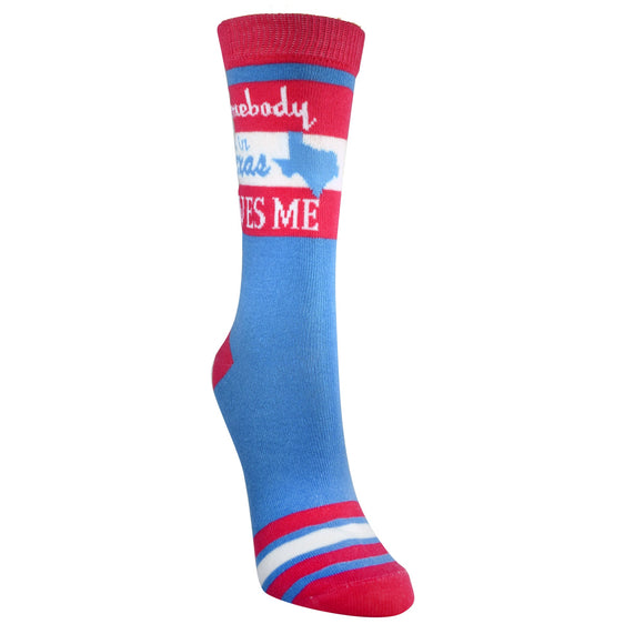 Somebody in Texas Loves Me Women's Socks