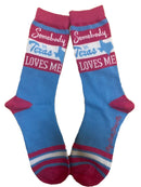 Somebody in Texas Loves Me Women's Socks-1