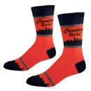 Cleveland Rocks Skyline in Red and Black Men's Socks-3