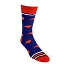 North Carolina Shapes in Flag Colors Men's Socks-4