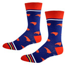 North Carolina Shapes in Flag Colors Men's Socks-3