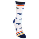 North Carolina Shapes in Flag Colors Women's Socks-4