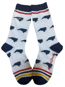 North Carolina Shapes in Flag Colors Women's Socks-1