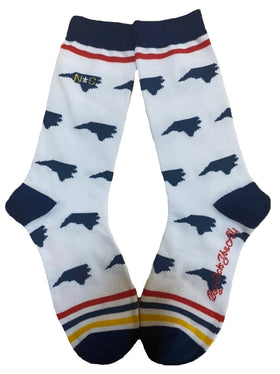 North Carolina Shapes in Flag Colors Women's Socks