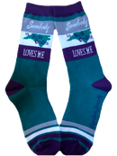 Somebody in North Carolina Loves Me Women's Socks-1