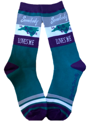Women's - one size fits most Somebody in North Carolina Loves Me Women's Socks - Women's - one size fits most
