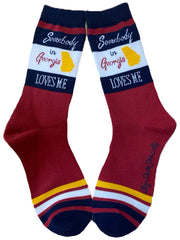 Women's - one size fits most Somebody in Georgia Loves Me Women's Socks - Women's - one size fits most