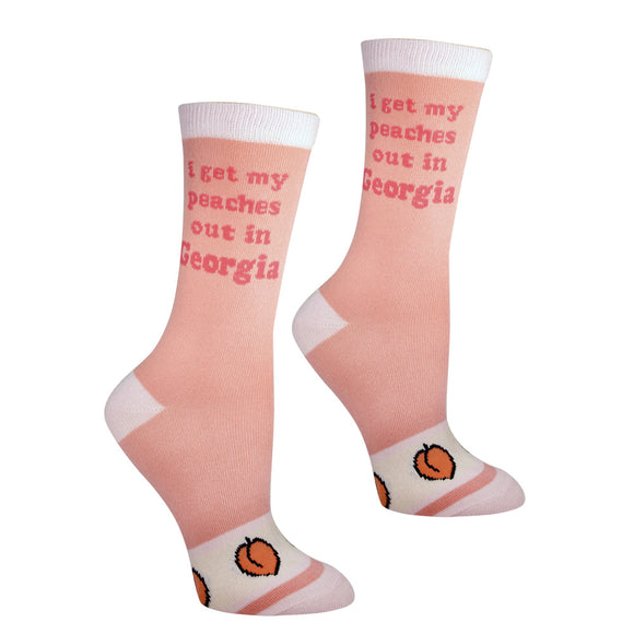 I Get My Peaches Out in Georgia Women's Socks