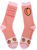 I Get My Peaches Out in Georgia Women's Socks-1