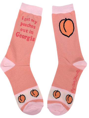 I Get My Peaches Out in Georgia Women's Socks