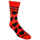 Ohio Shapes in Red and Black Men's Socks-4