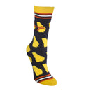 Georgia Shapes in Navy and Gold Women's Socks-4