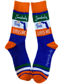 Somebody in Florida Loves Me Men's Socks-1