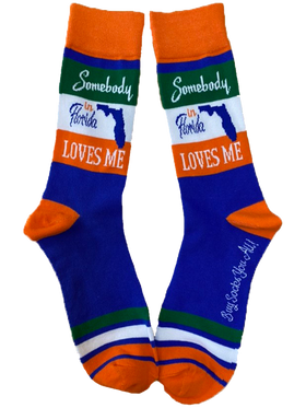 Somebody in Florida Loves Me Men's Socks