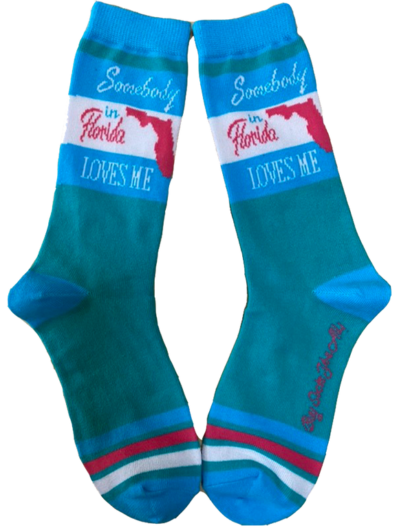 Somebody in Florida Loves Me Women's Socks