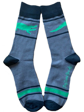 Alligator Wrap Around Men's Socks