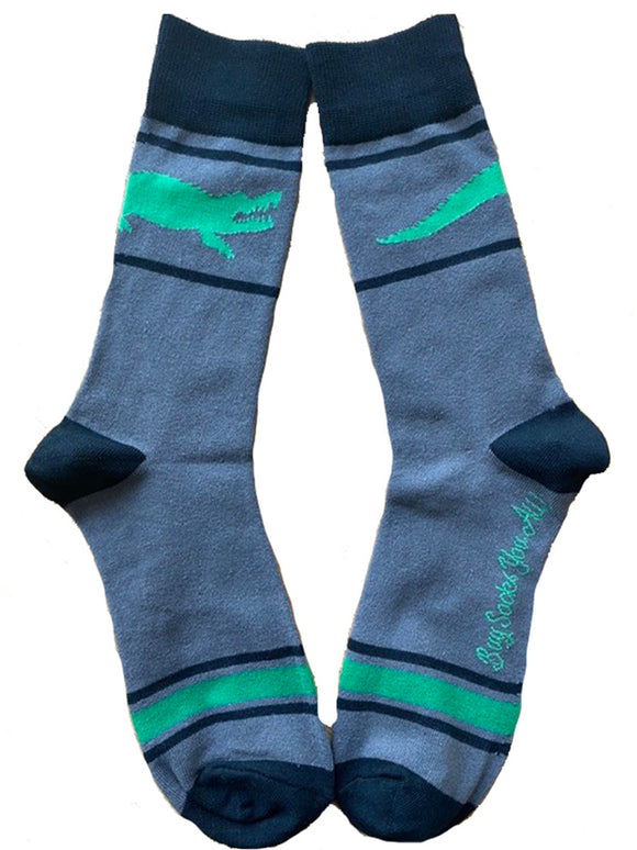 Alligator Wrap Around Men's Socks
