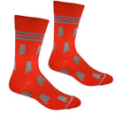 Alabama Shapes in Red and Grey Men's Socks-2