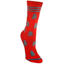 Alabama Shapes in Red and Grey Women's Socks-4