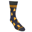 Alabama Shapes in Navy and Orange Men's Socks-4