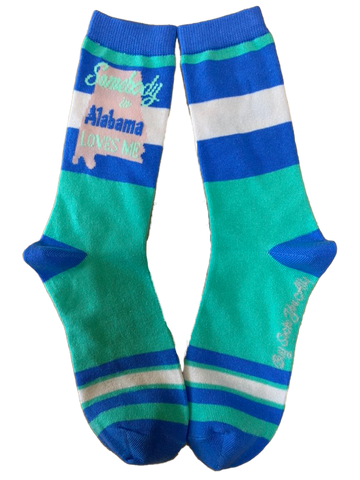Somebody in Alabama Loves Me Women's Socks