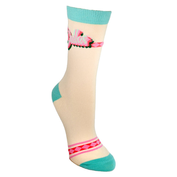 Dallas Texas City Name Women's Socks