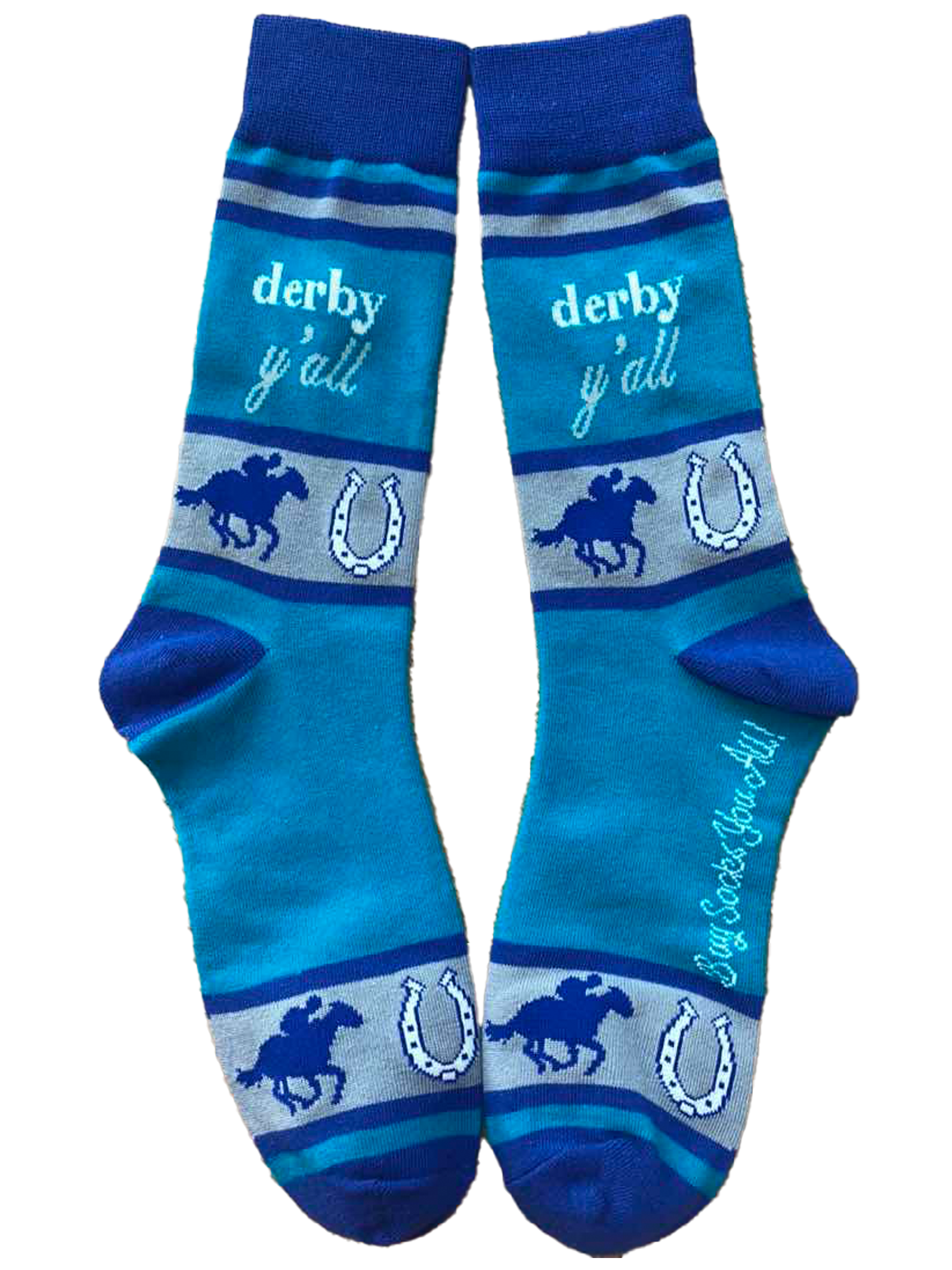 Derby Y'all with Horses Men's Socks