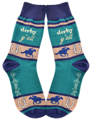 Derby Y'all with Horses Men's Socks-1