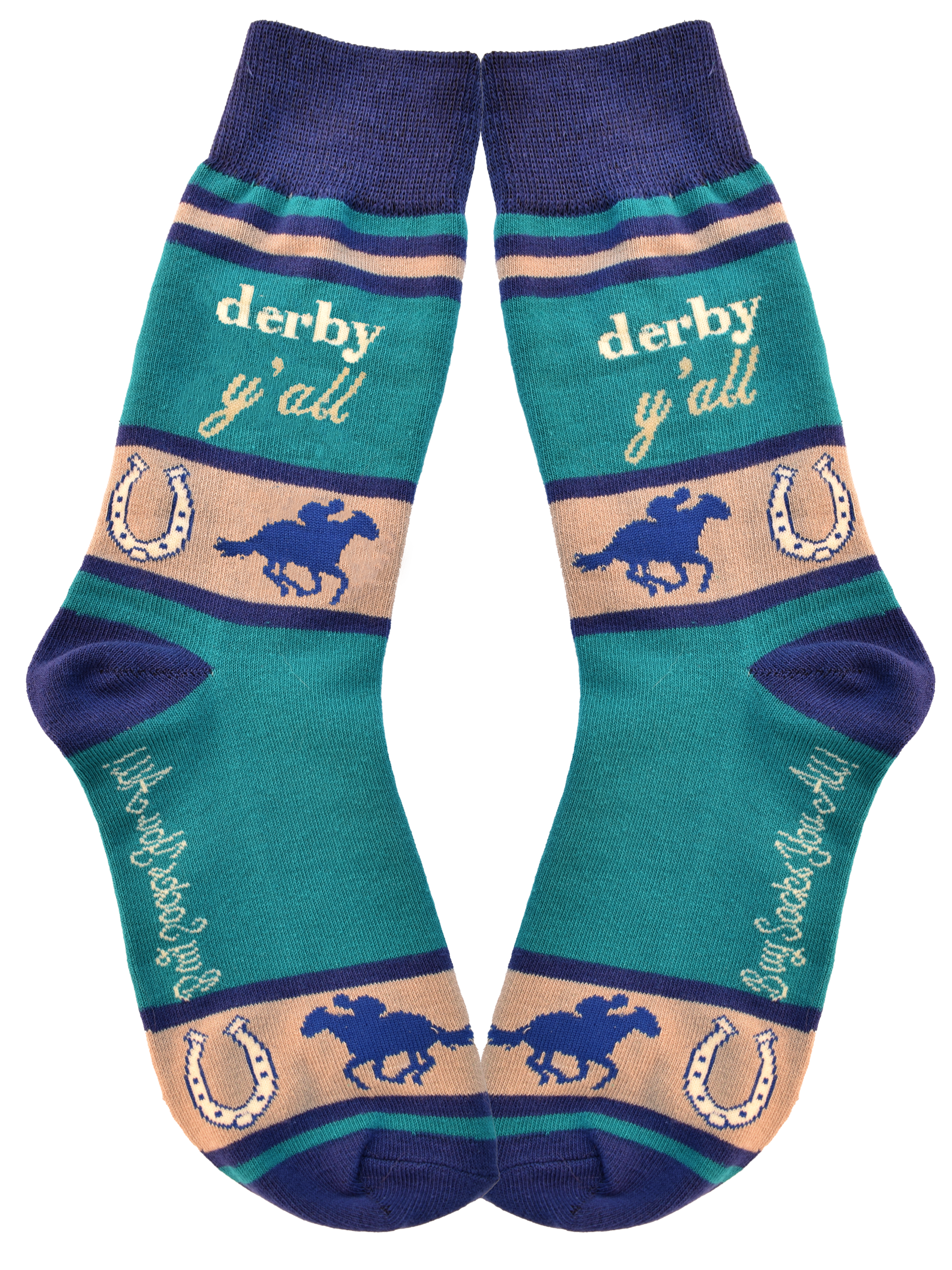 Derby Y'all with Horses Men's Socks