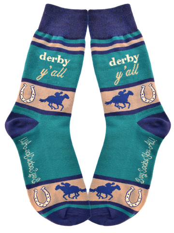 Derby Y'all with Horses Men's Socks