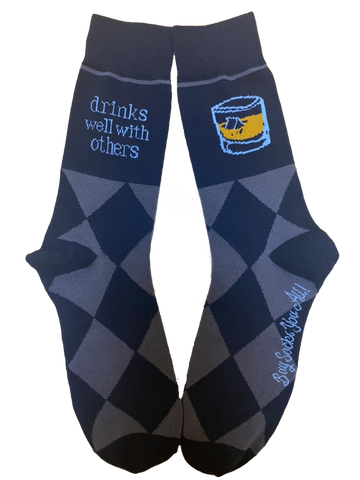 Drinks Well With Others Men's Socks