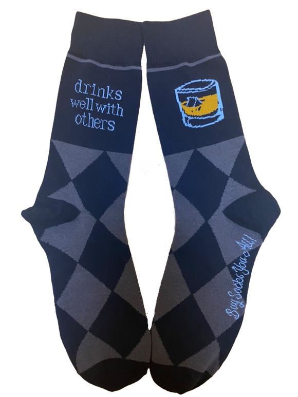 Drinks Well With Others Men's Socks