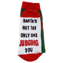 Santa's Not the Only One Judging You Women's Socks-5